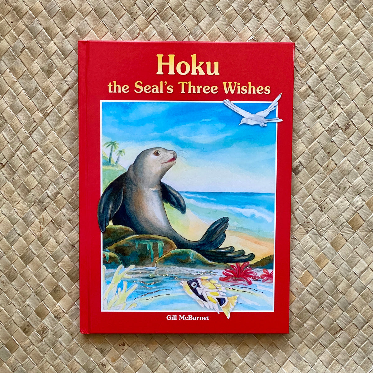 Hoku the Seal's Three Wishes book cover — Hawaii children's book about a Hawaiian monk seal